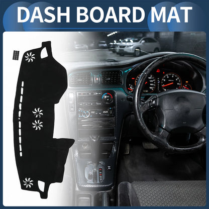 Dashboard Cover Mat for Subaru Legacy 2003-2009 Black 1 Set