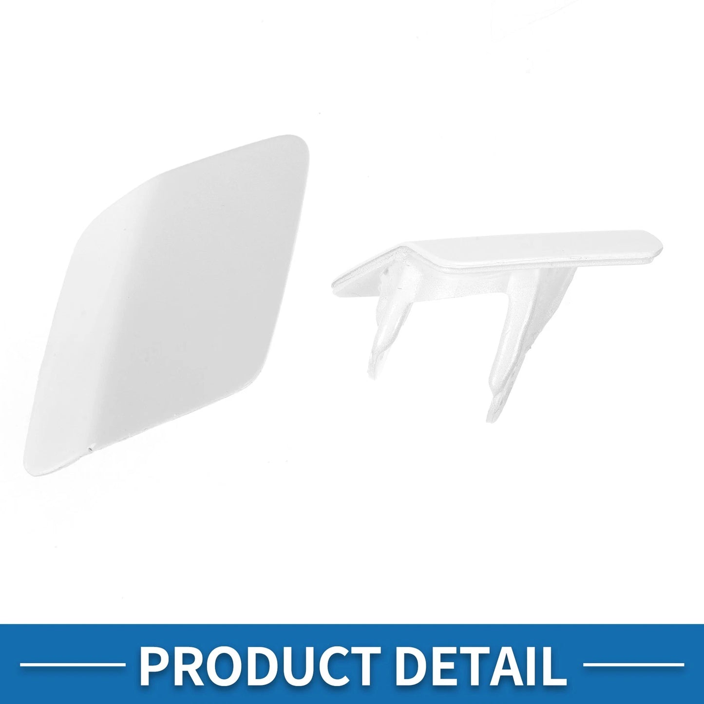 Front Right Washer Nozzle Cover for BMW 428i 2014-2016 (2 x White Caps)