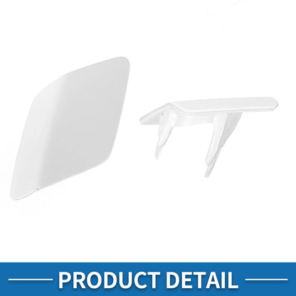 Front Right Washer Nozzle Cover for BMW 428i 2014-2016 (2 x White Caps)