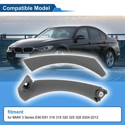 Inner Door Panel Handle Gray for BMW 3 Series E90 E91 (2004-2012)
