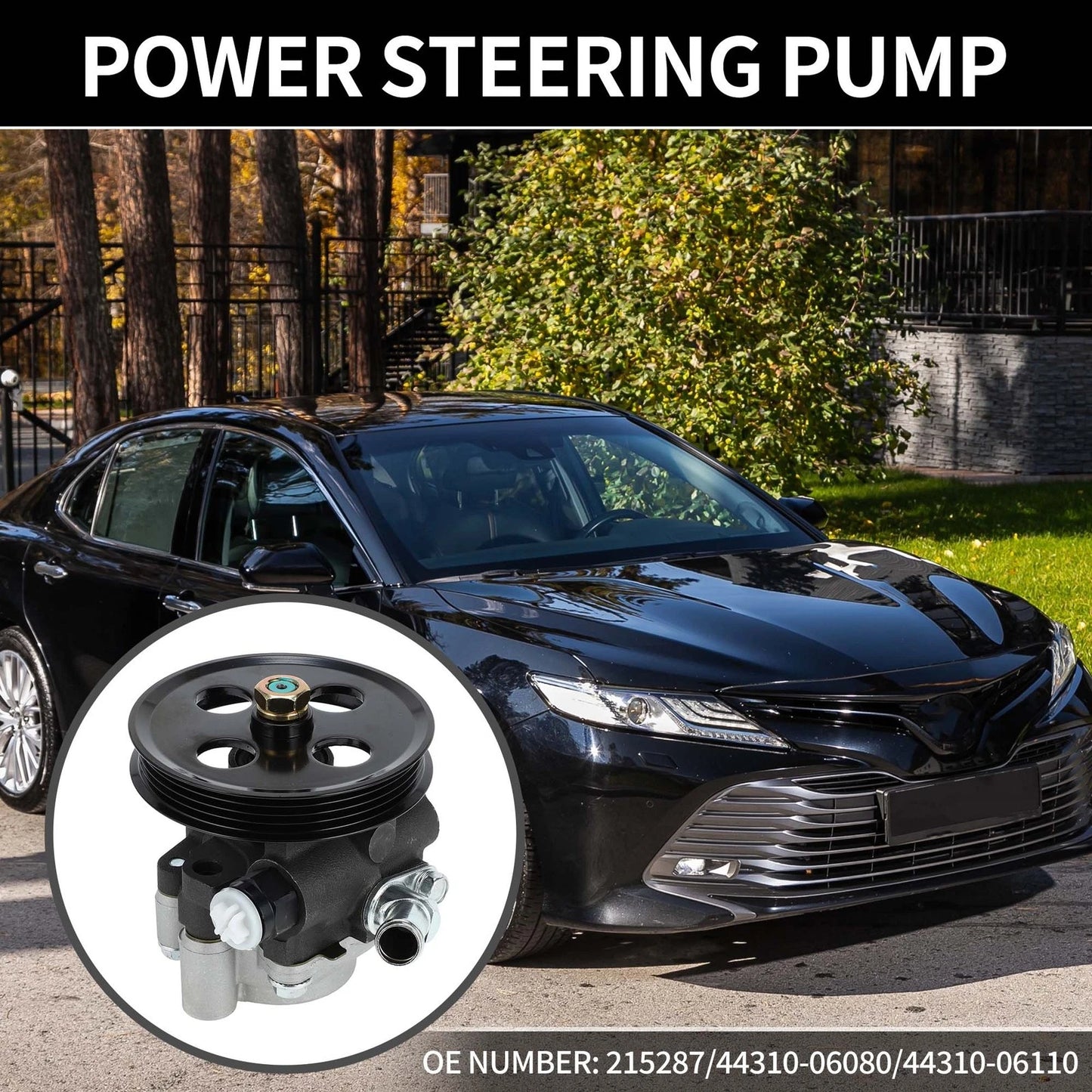 Power Steering Pump with Pulley for Toyota Camry (2002-2006)