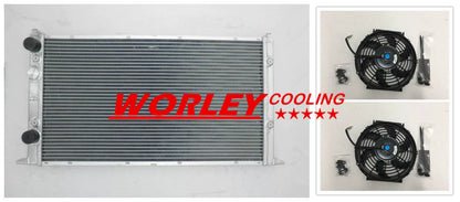 2 Row Aluminum Radiator + Fan for Volkswagen Golf MK3 GTI VR6 (1994-1998)
