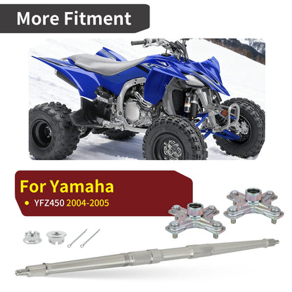 Rear Axle Shaft + Hubs for Yamaha YFZ450 (2004–2010)
