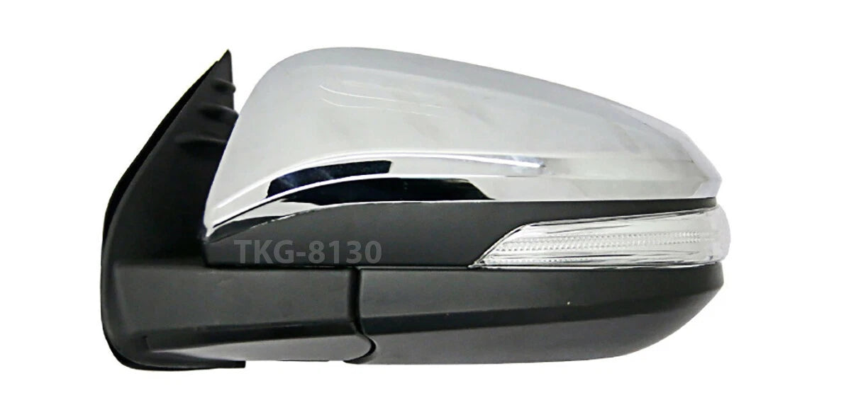 LH Side View Mirror Chrome 7 Wires for Toyota Fortuner (2015-2022)