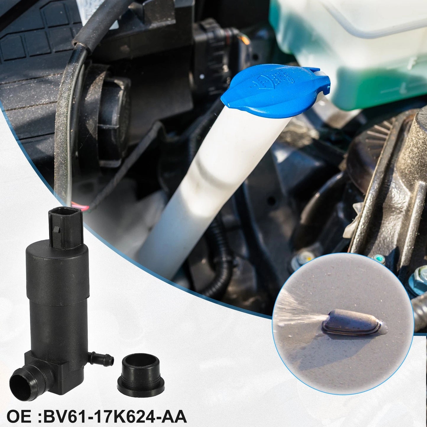 Windshield Washer Motor Pump for Ford Transit (2014-2023)