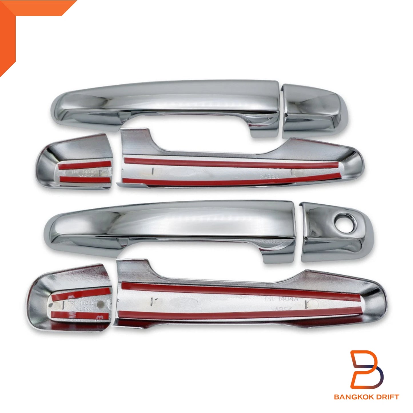 Chrome Door Handle Cover Trim for Mitsubishi Triton Ute (2005-2023) 4 Doors