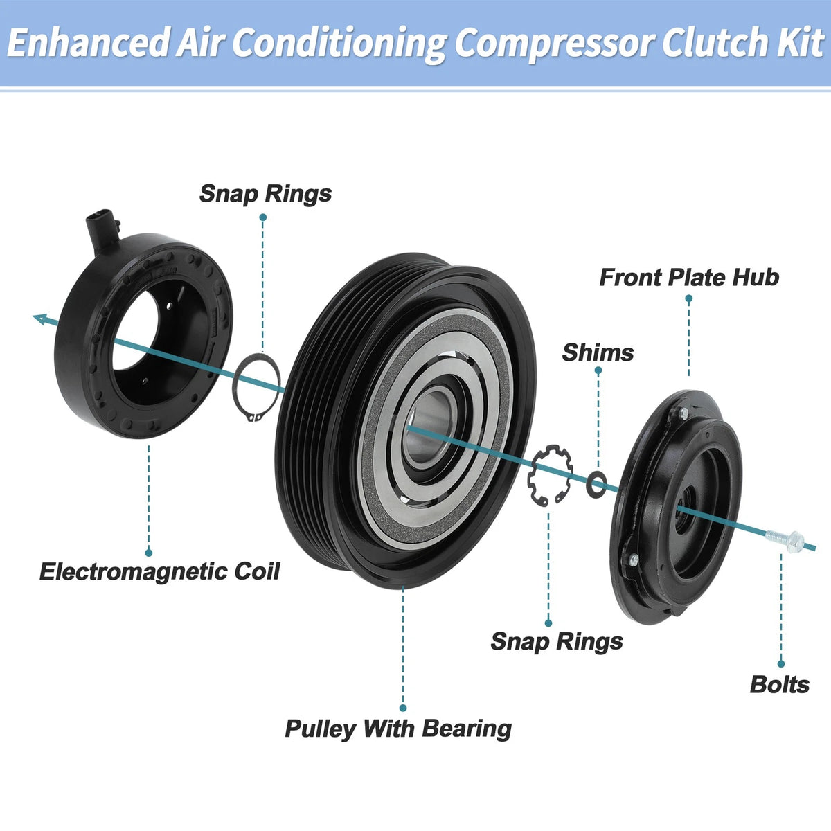 Air Conditioner AC Compressor Clutch for Honda Accord Odyssey Pilot Acura