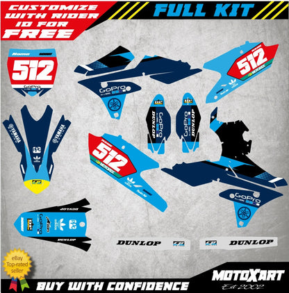 Custom Decal Kit for Yamaha YZF 250 Graphics Stickers (2014-2018)