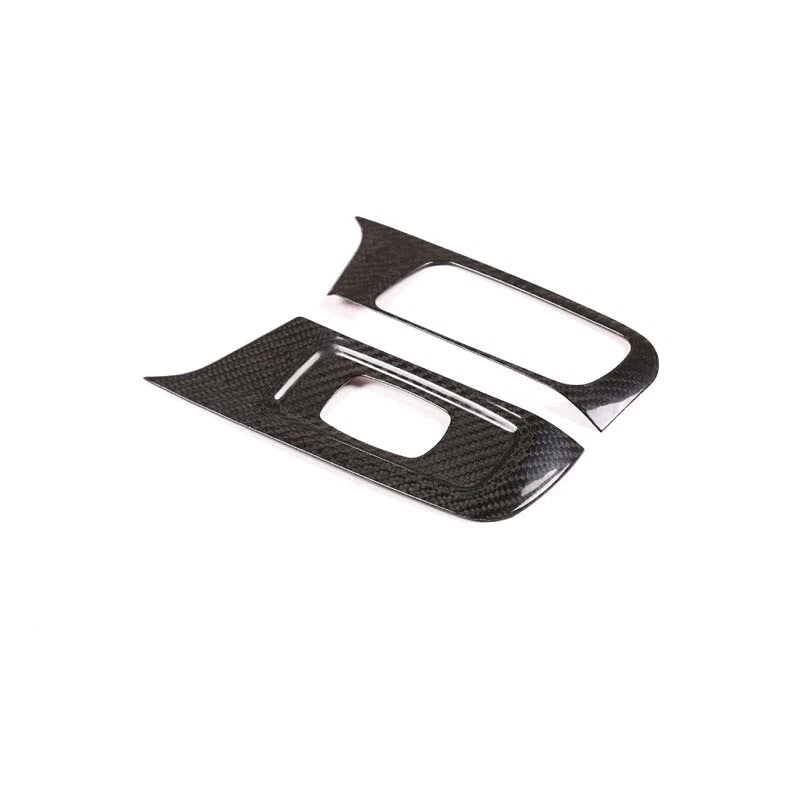 Real Carbon Fiber Door Window Switch Cover Trim Fit For Porsche 718 911 2016+