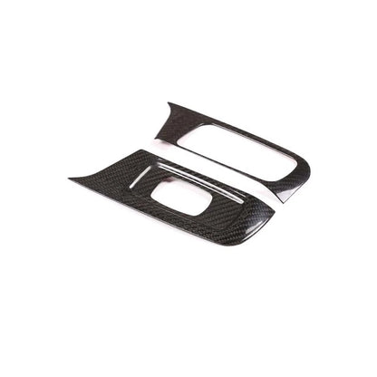 Real Carbon Fiber Door Window Switch Cover Trim Fit For Porsche 718 911 2016+