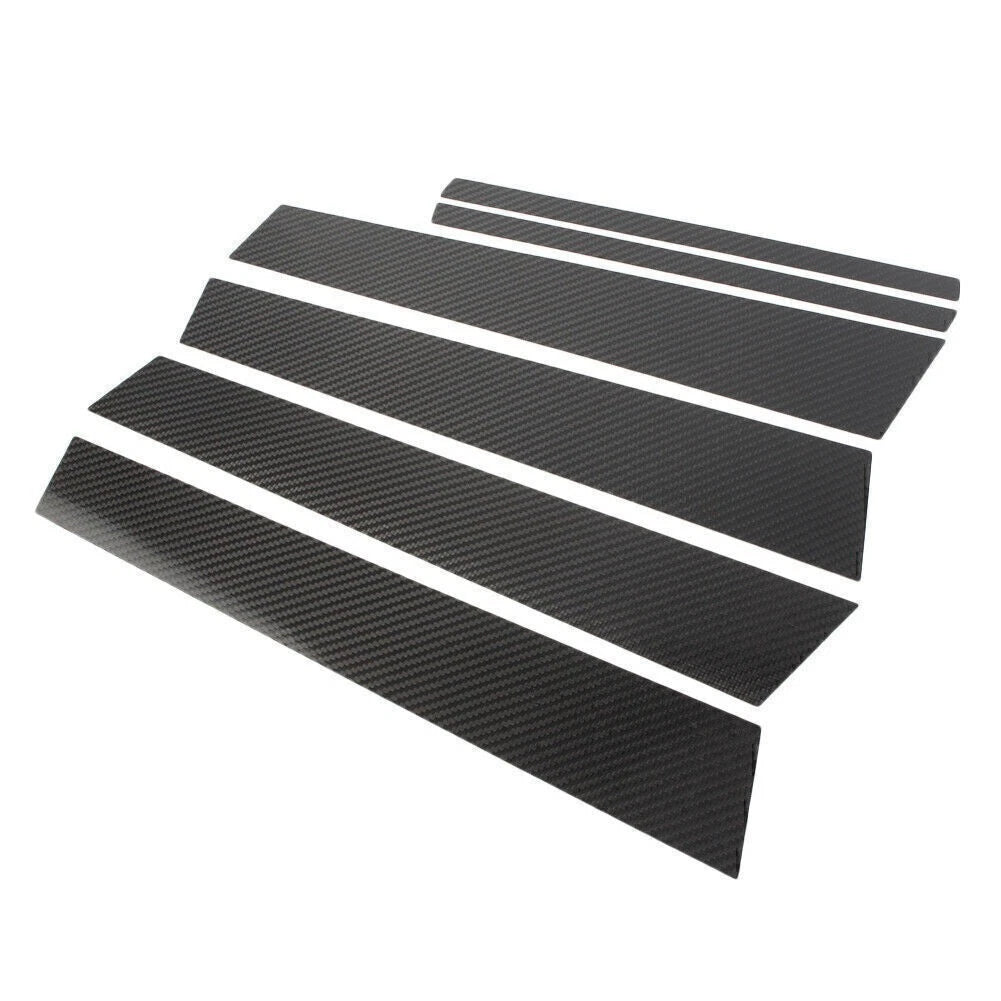 6PCS Carbon Fiber Door Window Trim Pillar Posts for BMW 3 Series (2013-2018)