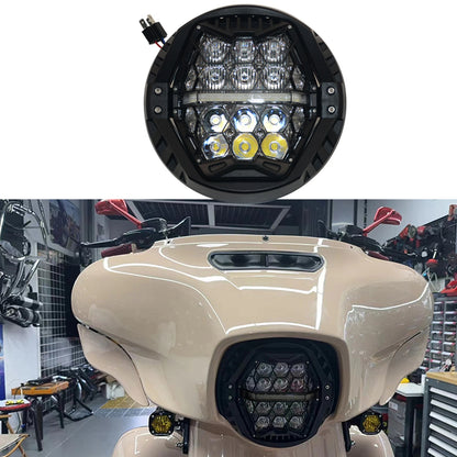 7" Round Headlight for Harley Davidson FLD (2012 - Present)
