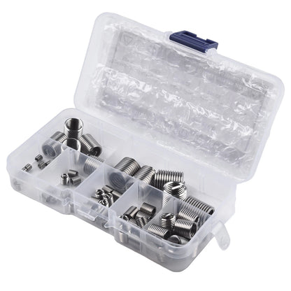 60Pcs Metric Thread Repair Insert Kit M3-M12 Helicoil for Car Pro Coil Kits