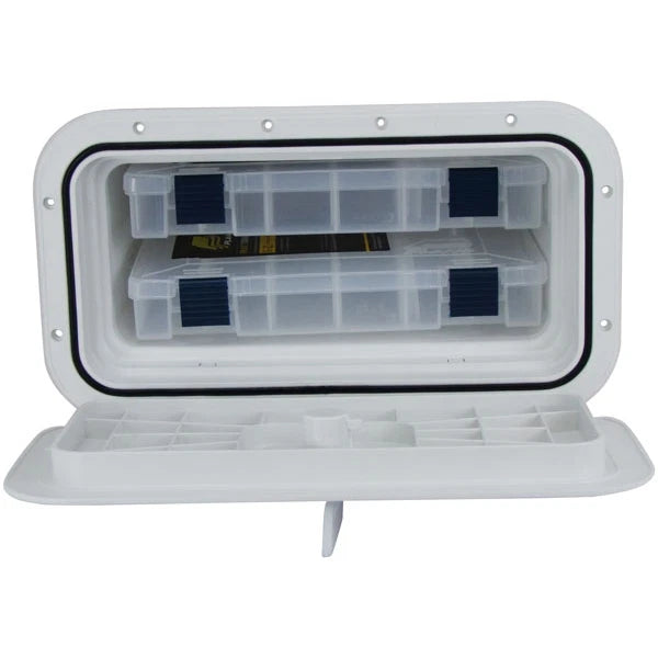 Fishing Tackle Box for Boat Storage - Plano 2-Tray Saltwater Tackle