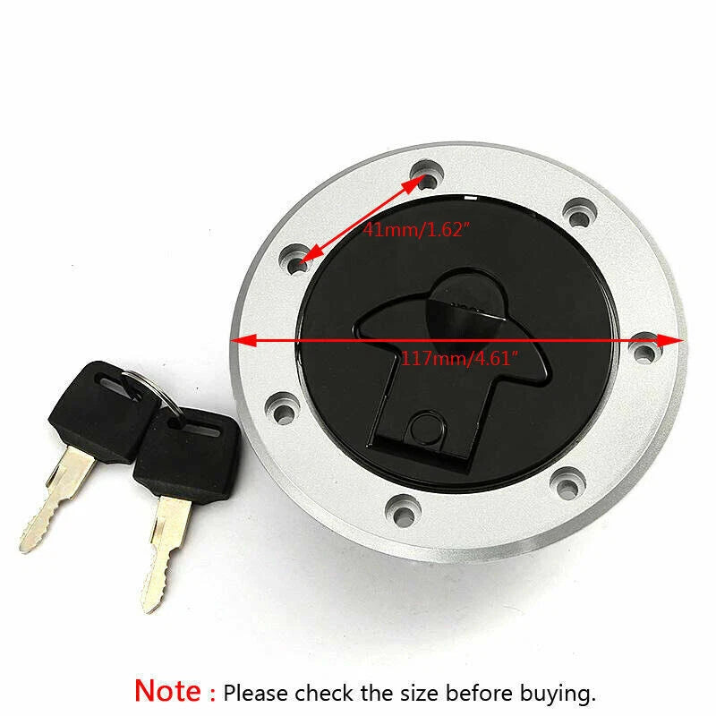 Fuel Gas Cap Lock Key for Kawasaki ZR250 ZR400 ZXR750 GPZ ZX-11 ZZR1100 (1990-2006)