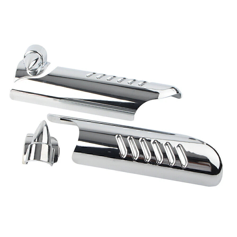 Chrome Fork Lower Leg Deflectors for Harley Touring FLHT (2000-2013)