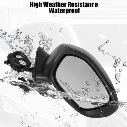 3 Pin Right Side Door Mirror Assembly Black for Honda Civic (2022-2023)