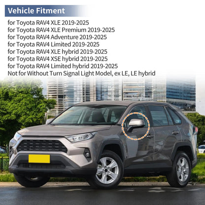 Left Side Mirror Cover Cap for Toyota RAV4 (2019–2025)