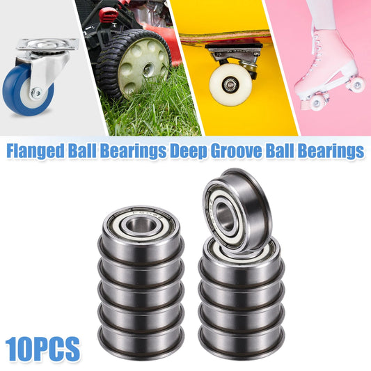 10pcs 6x17x6mm Double Metal Shield Single Row Deep Groove Ball Bearings