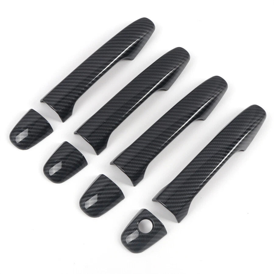 Carbon Fiber Look Exterior Door Handle Cover Trim for Subaru WRX STi (2015-2021)