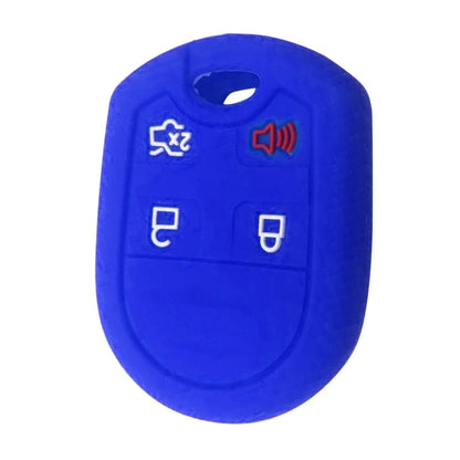 2 x Silicone 4 Button Key Cover Case for Ford Edge, Explorer, F-150, F-250, F-350