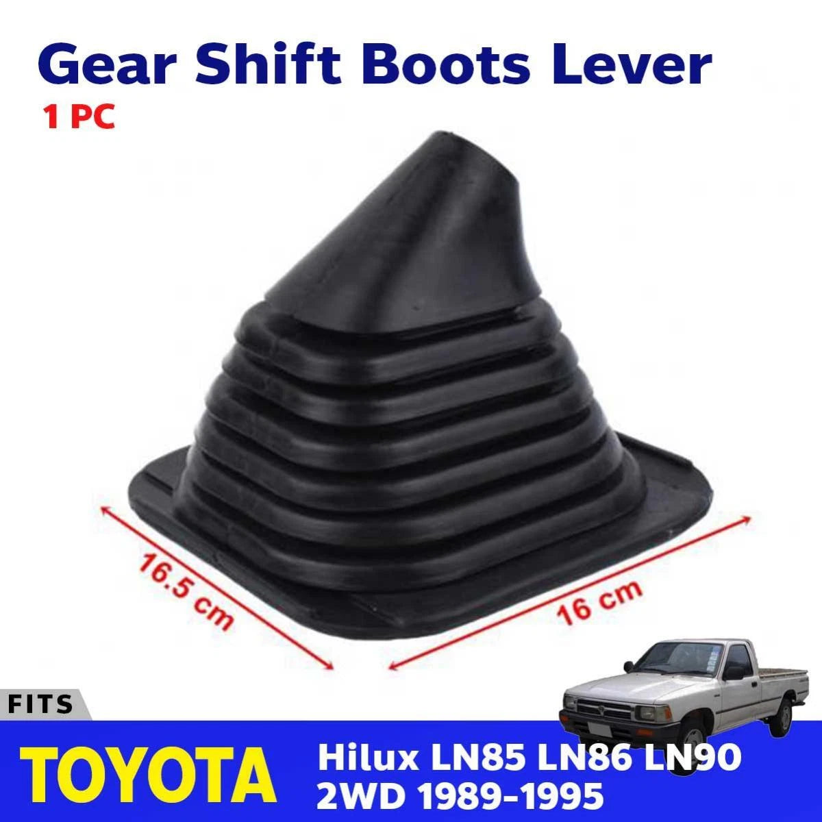 Gear Shift Knob Boots Lever Cover Rubber Fits Toyota Hilux LN80 LN85 Ute 1989-97