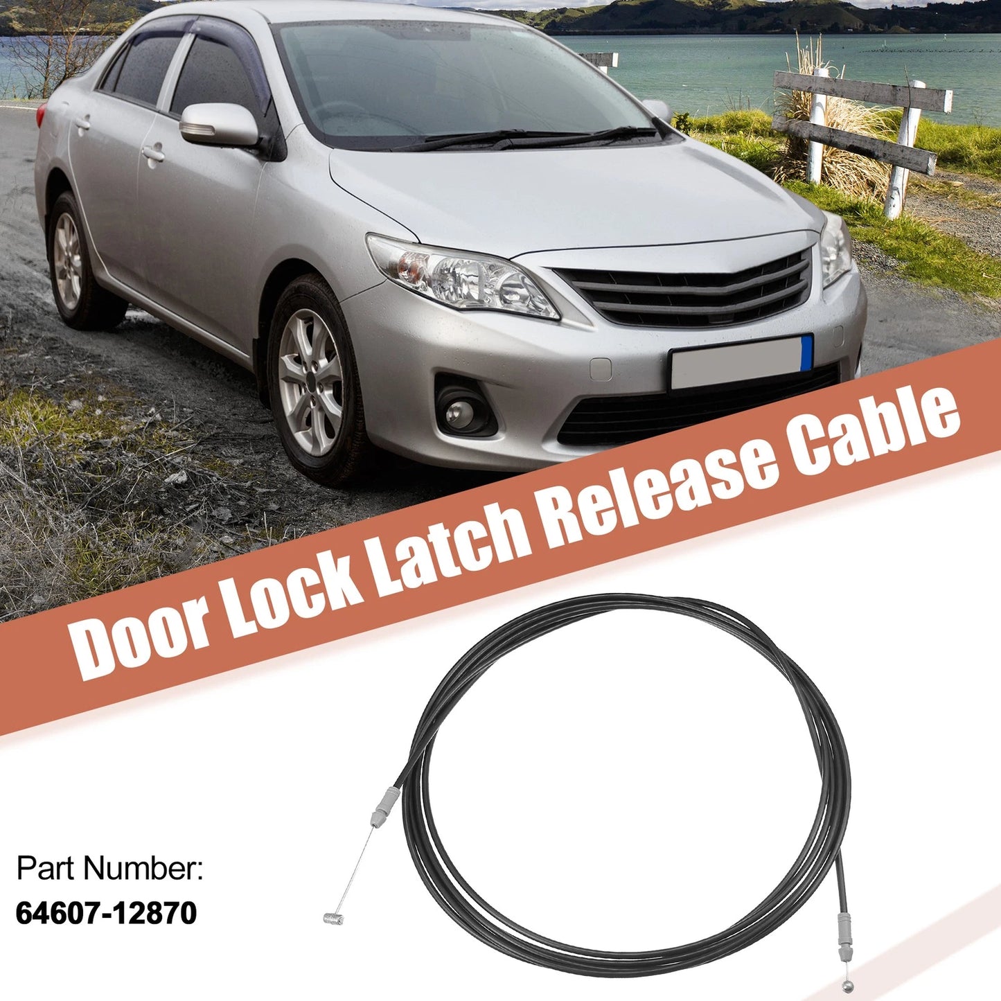 Rear Trunk Lock Latch Release Cable for Toyota Corolla (2009-2013)