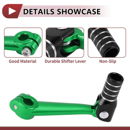 Folding Shifter Lever for Bosuer M5 Green Black Silver Tone