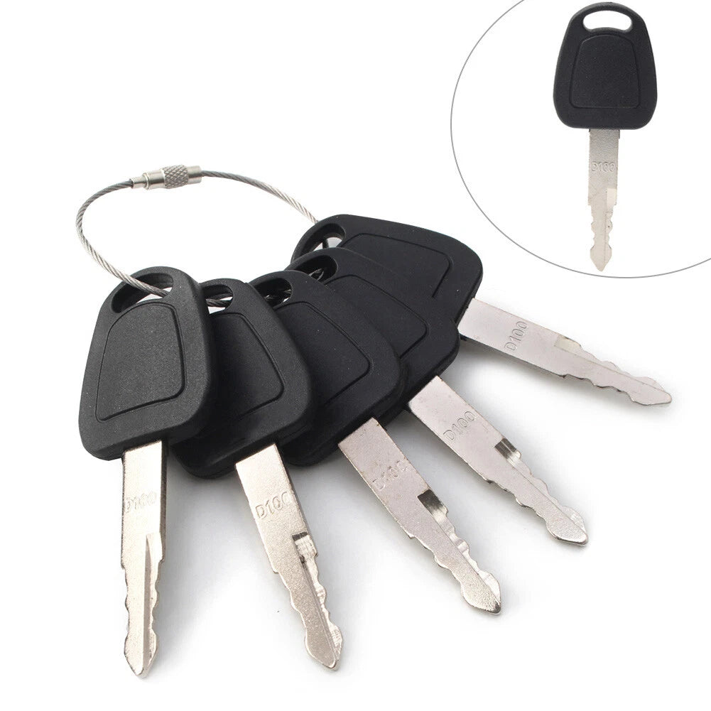 5PCS Keys for Daewoo Doosan Excavator Models Heavy Equipment
