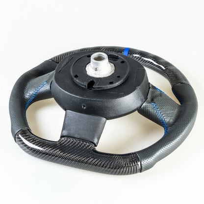 Flat Bottom Carbon Leather Steering Wheel for Mini R55 R56 R57 R58 R60 R61 (2006-2019)