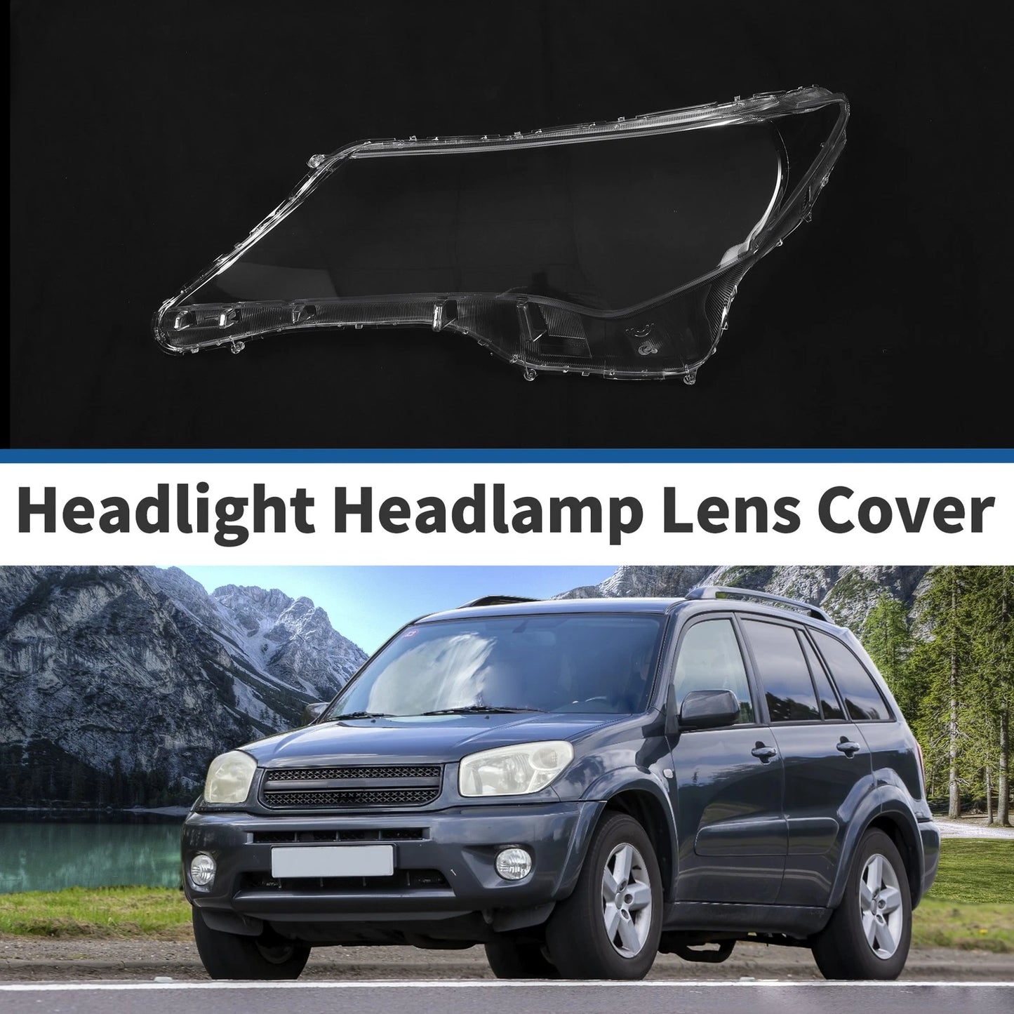 Front Left Headlight Lens Cover for Toyota RAV4 (2013-2015)