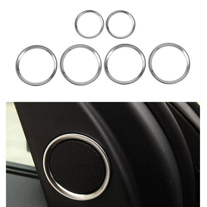 6pcs ABS Door Speaker Grille Cover Ring Trim fit for Discovery Sport 2015-2019