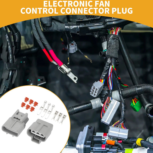 3-Pin Electronic Fan Control Connector Plug 1x for Toyota