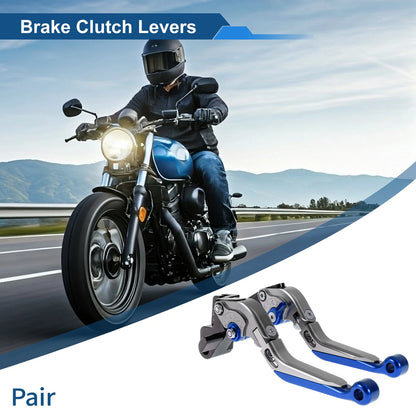 Brake Clutch Levers / 2 x Adjustable Short Long / for Kawasaki ER-5