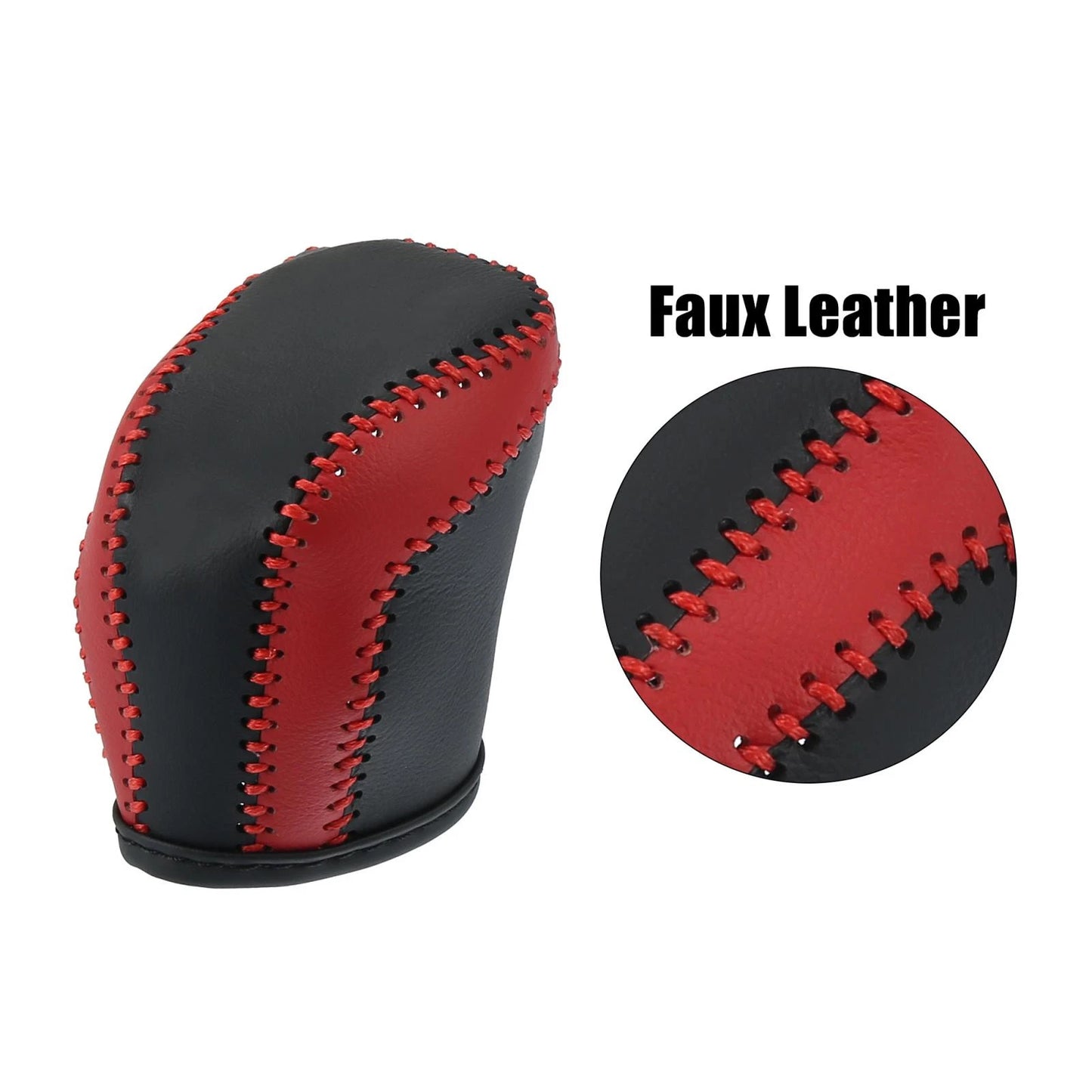 Gear Shift Knob Cover for Toyota Camry Avalon Corolla 2017-2021 Red Black