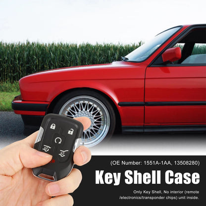 Car Key Shell Case for GMC Yukon XI and Chevrolet Tahoe 6 Key Button