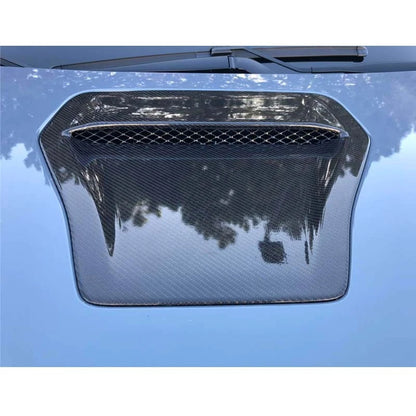 REAL Carbon Fiber Bonnet Air Vent Cover Replace for Honda Civic Type R FK8 17-21