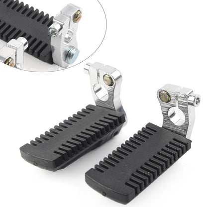 Foot Pegs Rest Pedals w/ Clamps for 43cc 47cc 49cc Pocket Dirt Bike Mini Scooter
