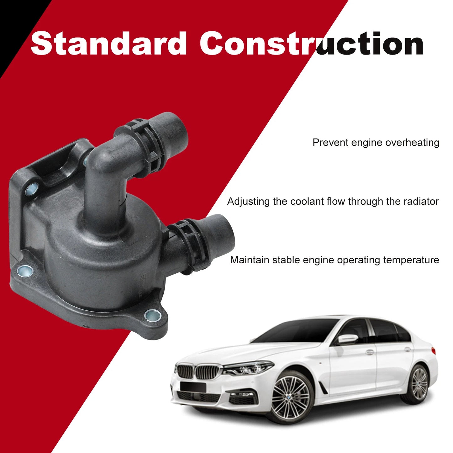 Thermostat Housing for BMW 3 Series E46 E90 E91 316i 318i 320i (2000-2013)
