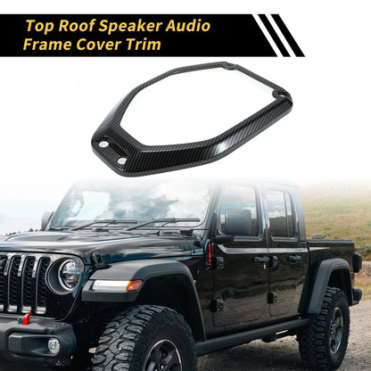 Top Roof Speaker Audio Frame Cover Trim for Jeep (Fits Various Models)