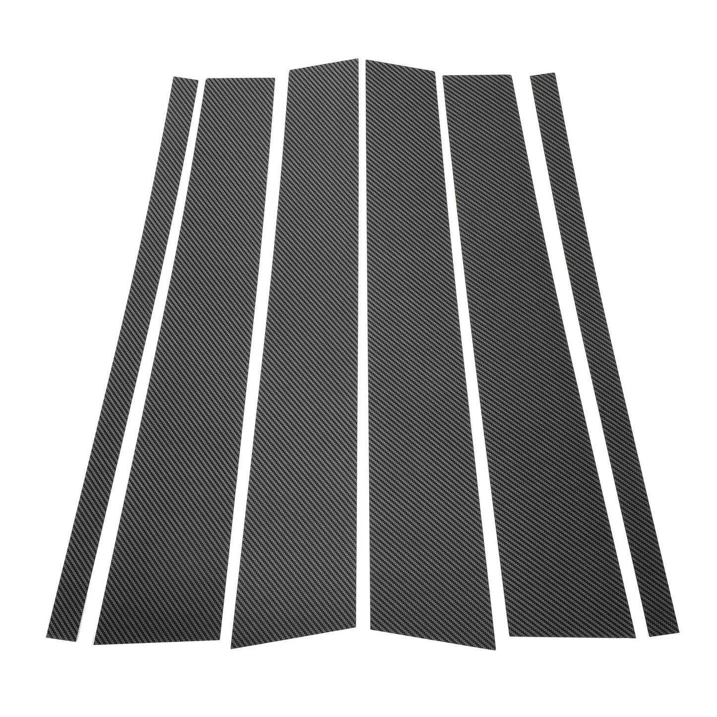 6 Pcs Door Pillar Window Trim Carbon Fiber for Land Rover