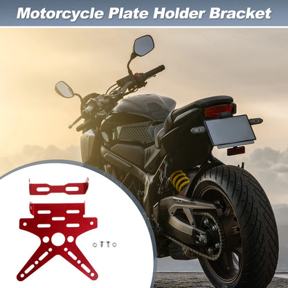Plate Mount / 26x10 mm / Aluminum Alloy Red for Motorcycle