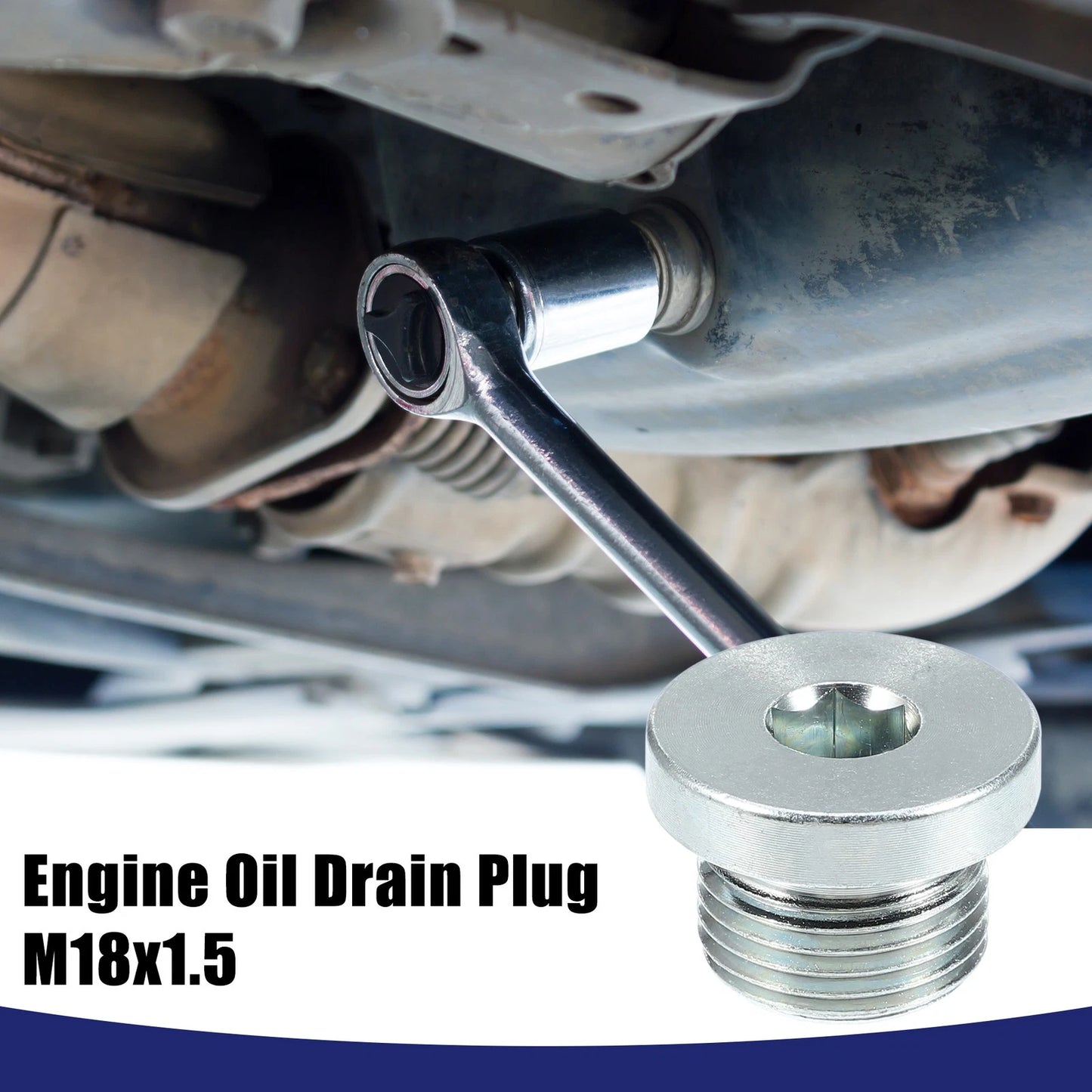 M18x1.5 Steel Oil Drain Plug for BMW 545i 550i 650i 750i
