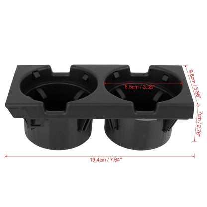 Car Center Console Cup Holder for BMW E46 1999-2005 Black 2 x Items
