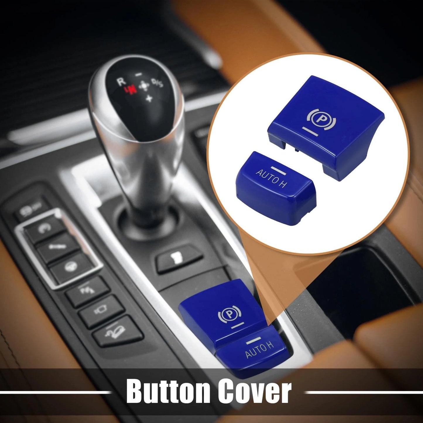 AUTO H P Button Cover Set for BMW F01 F02 F10 F12 F15 F25 F26 (2008-2017)
