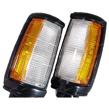 LH+RH Front Corner Lights Pair for Mitsubishi Triton Ute (1986-1996)