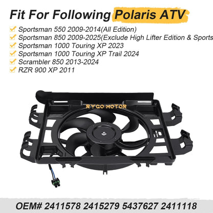 Radiator Cooling FAN for Polaris Scrambler 850 (2013–2024)