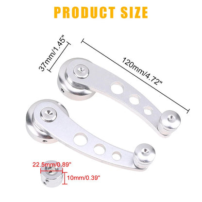 2 x Car Manual Window Winder Crank Door Handle Knobs for Honda Civic (1984-2000)