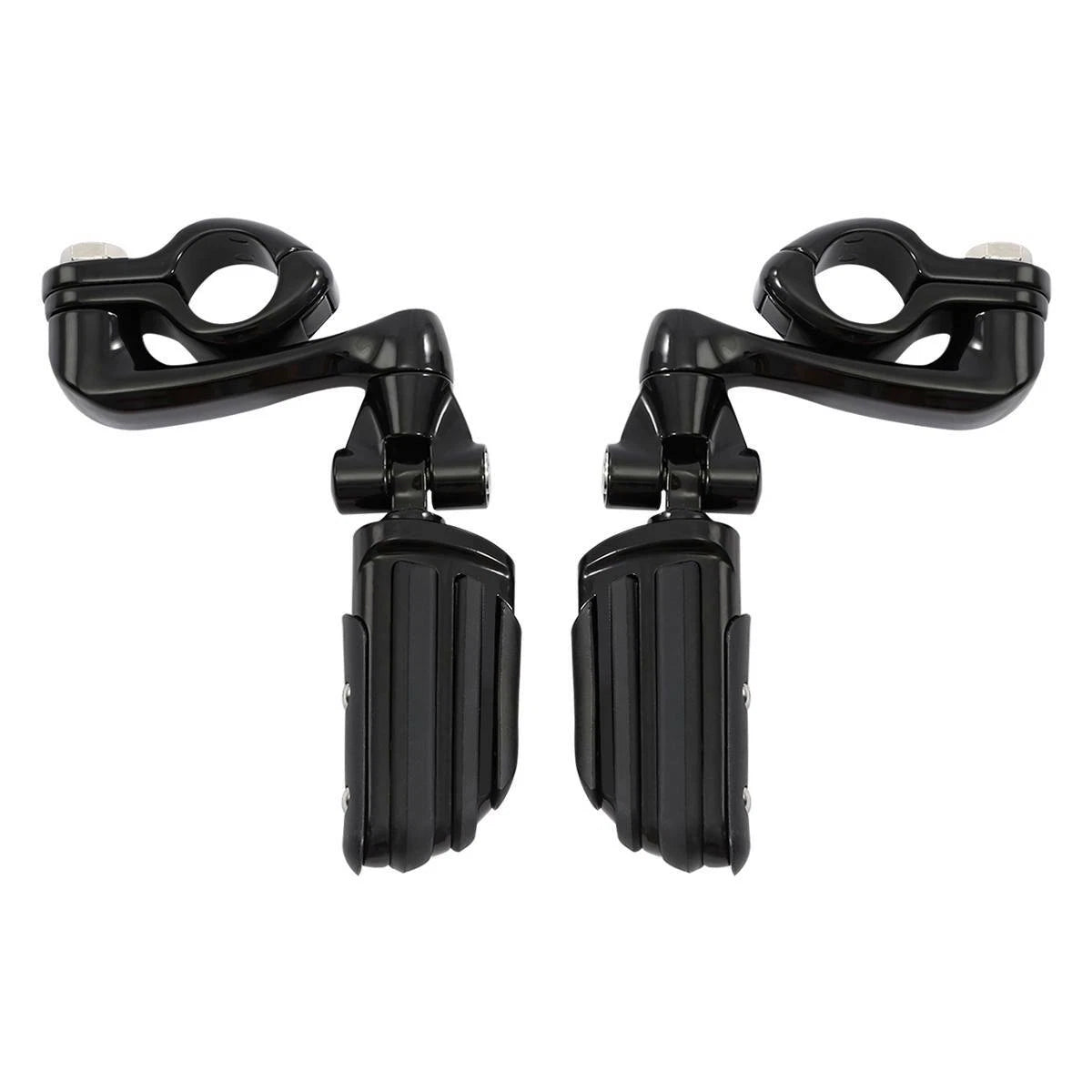 1 1/4" Engine Guard Highway Adjustable Male Mounting Footpegs for Motorcycle