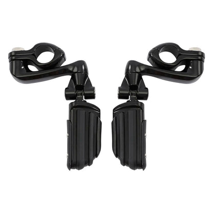 1 1/4" Engine Guard Highway Adjustable Male Mounting Footpegs for Motorcycle